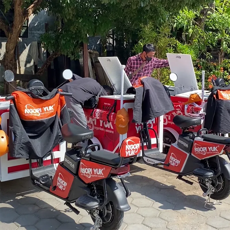 kopi keliling sepeda Listrik Ngopi Yuk kopi keliling sepeda Listrik Ngopi Yuk