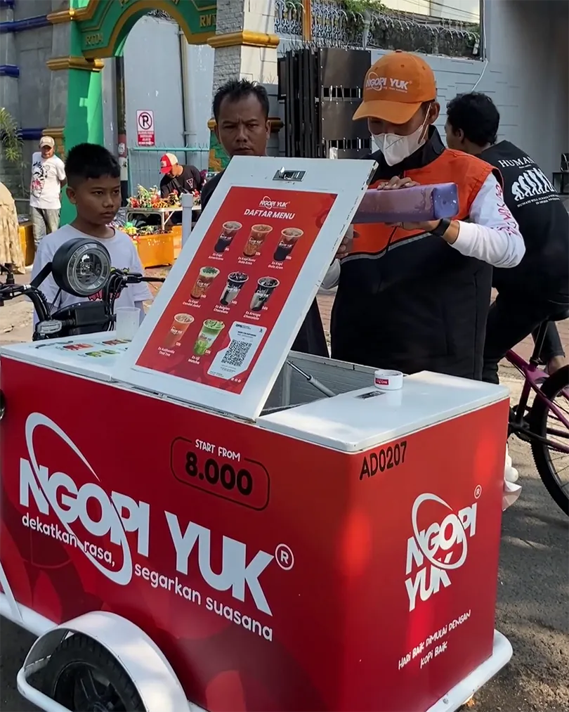 owner kopi keliling menjadi Sosok Inspiratif