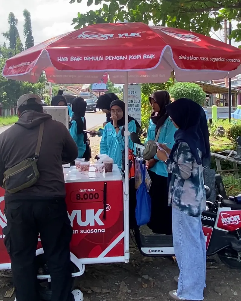 kopi keliling sepeda listrik