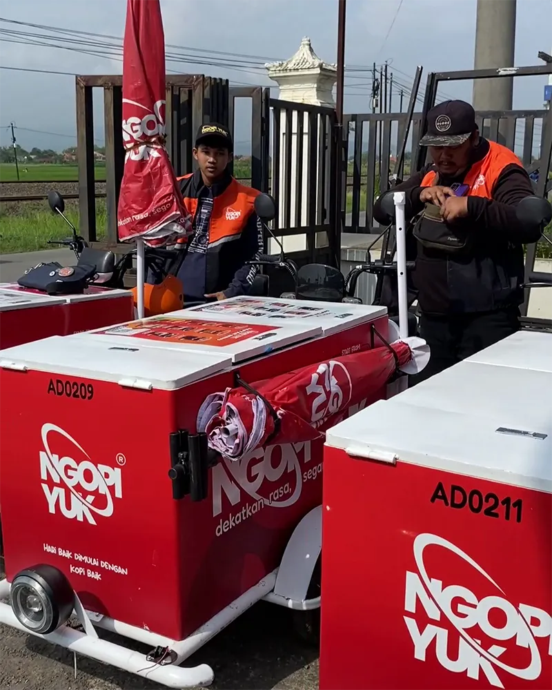 usaha kopi tanpa ruko efisien