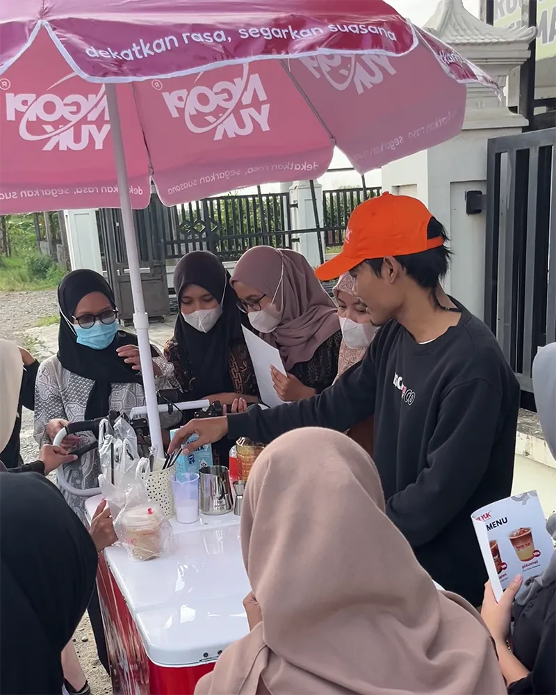Penguasa pasar kopi keliling Ngopi Yuk